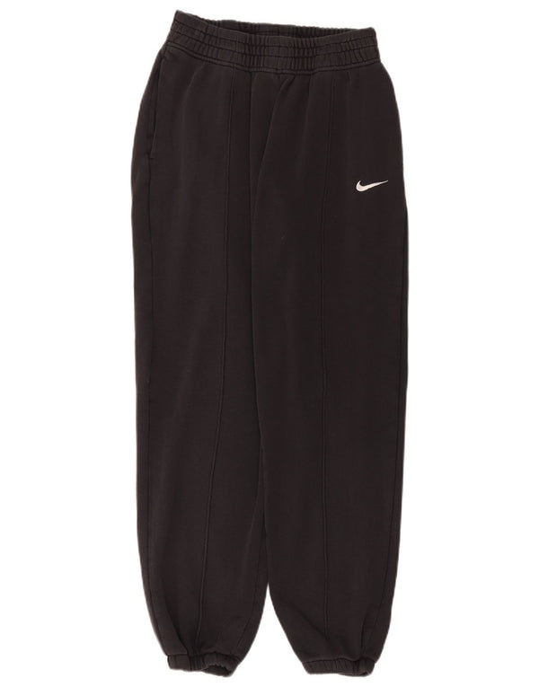 Nike Womens Loose Fit træningsdragt Bukser Joggers UK 10 Small Black Bomuld