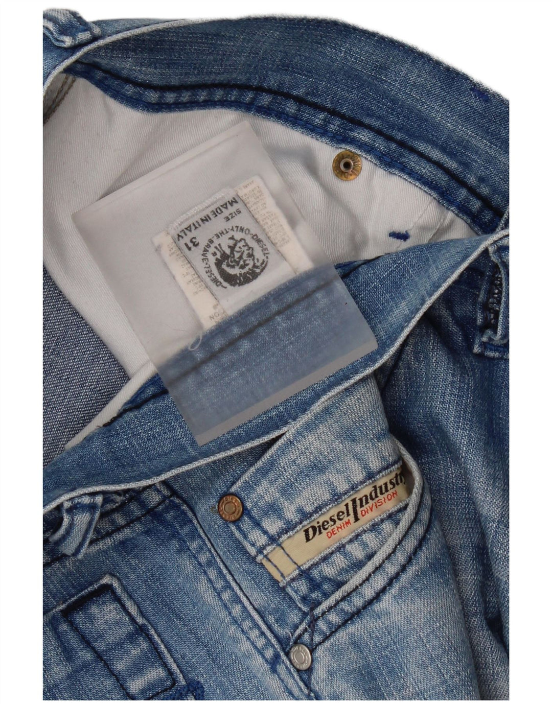 Diesel Mens Straight Jeans W31 L28 Blue Cotton