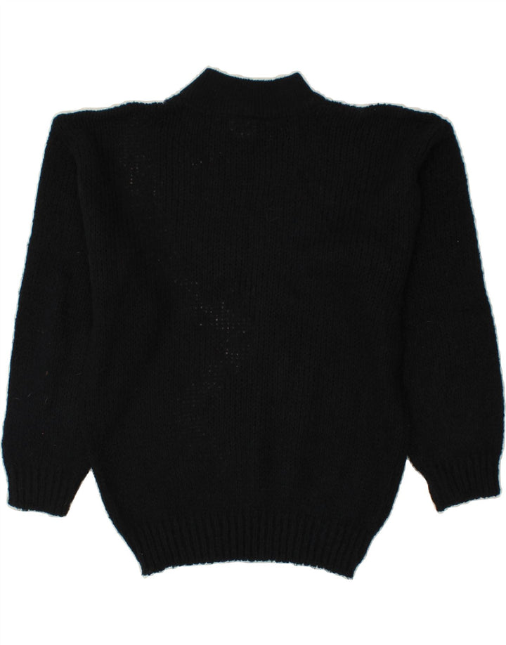 C&A Womens Turtle Neck Jumper Sweater EU 42 Large Black Colourblock Vintage C&A and Second-Hand C&A from Messina Hembry 