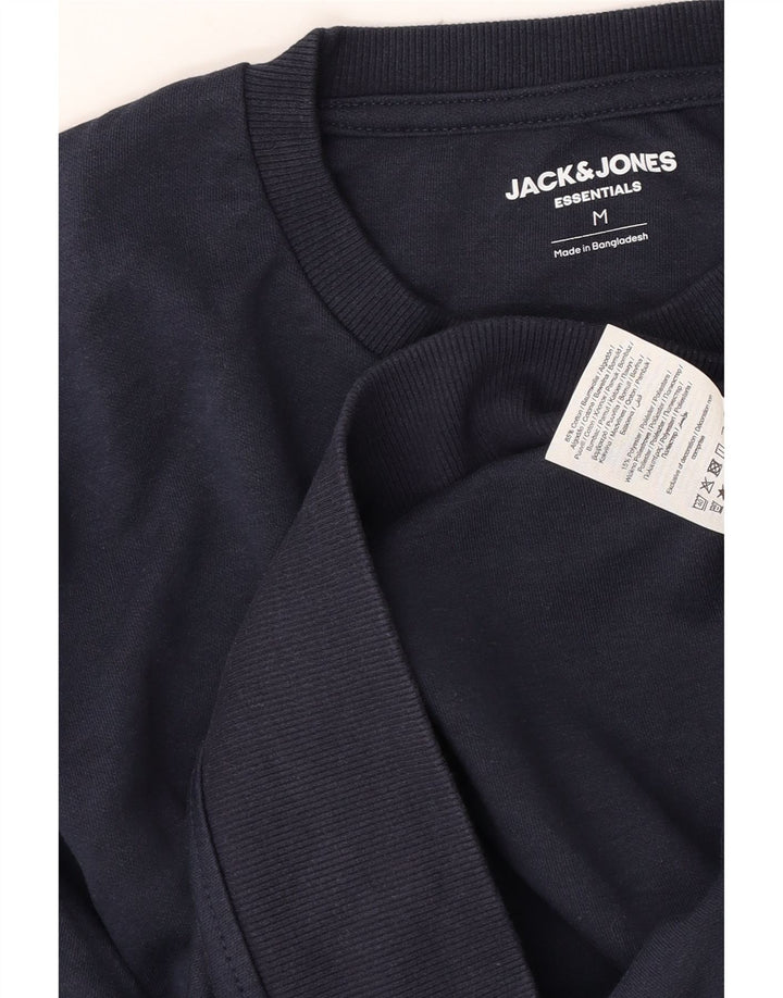 Jack & Jones Mens Sweatshirt Jumper Medium Navy Blue Cotton