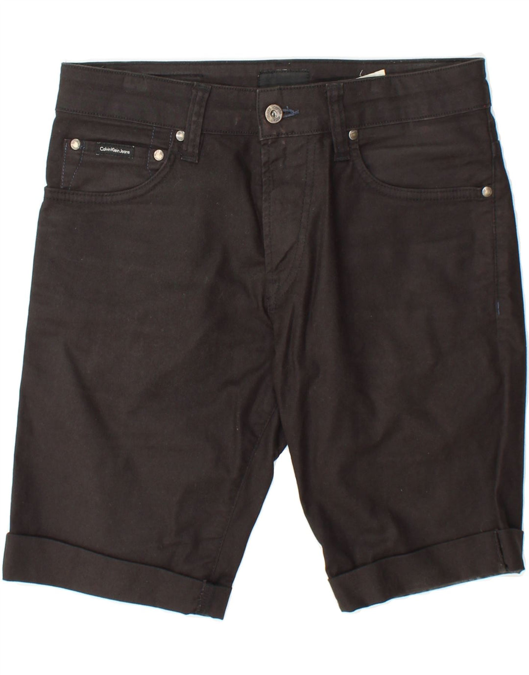 CALVIN KLEIN Mens Casual Shorts W30 Medium Black Cotton Vintage Calvin Klein and Second-Hand Calvin Klein from Messina Hembry 