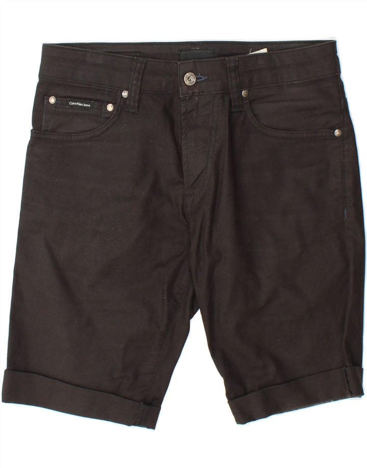 CALVIN KLEIN Mens Casual Shorts W30 Medium Black Cotton Vintage Calvin Klein and Second-Hand Calvin Klein from Messina Hembry 