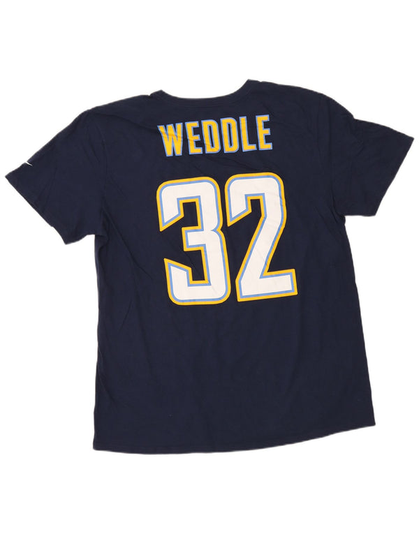 Nike Mens Weddle Graphic Camiseta Top XL Azul Marino Algodón