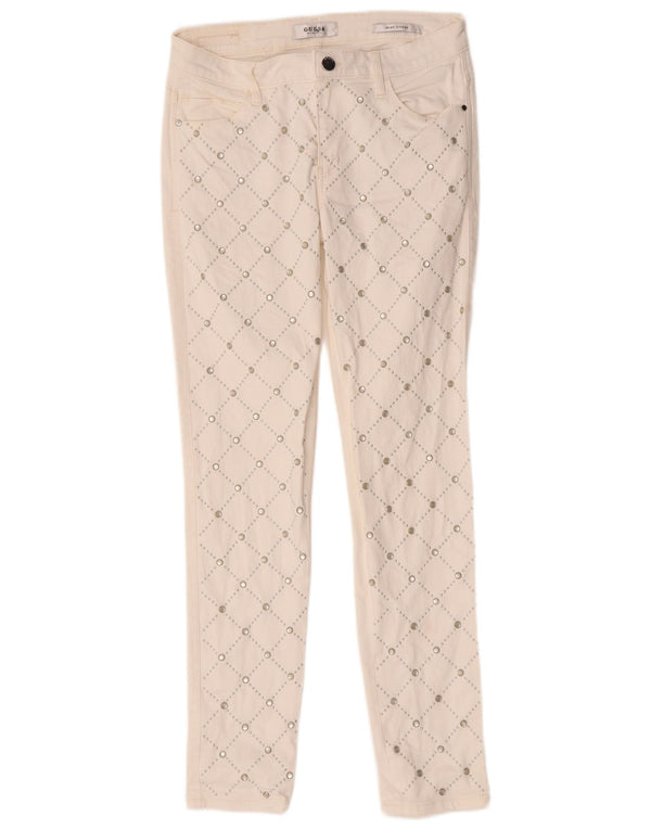 Blugi Skinny Curve Sexy Guess W28 L28 Bumbac Geometric Alb