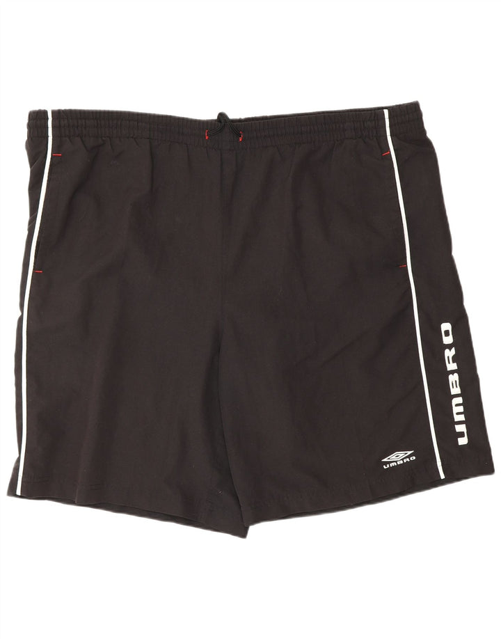 UMBRO Herre grafiske sportsshorts 2XL sort polyester