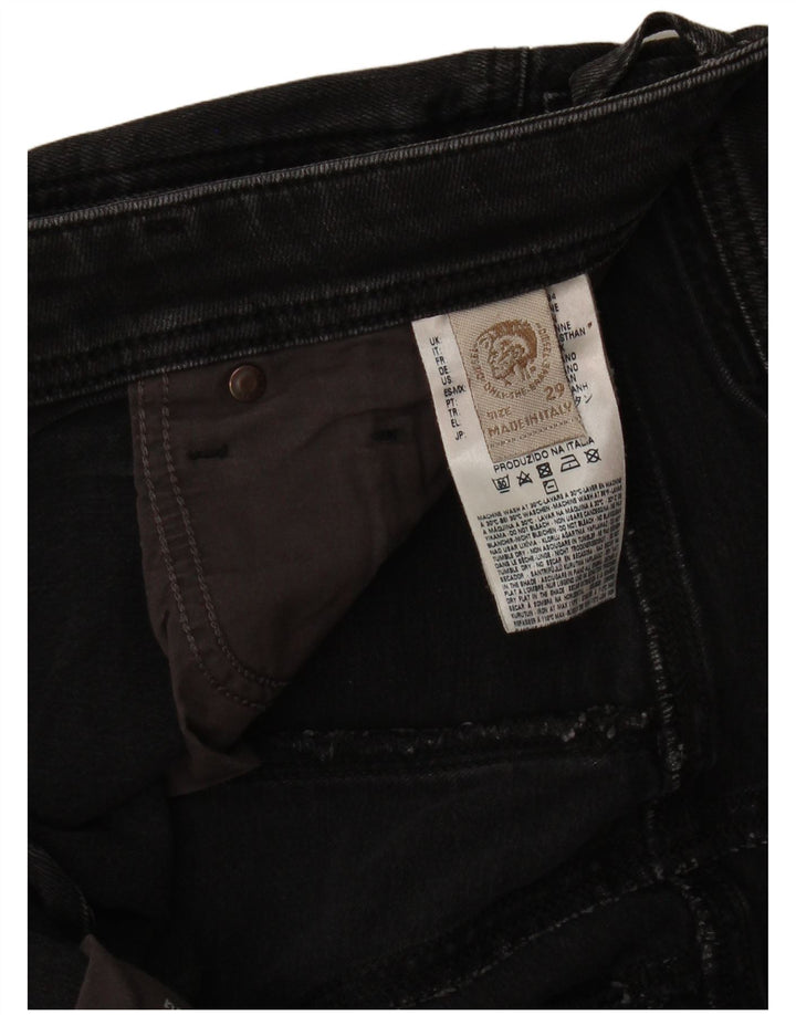 Diesel Dame Straight Jeans W29 L26 Grå Bomuld