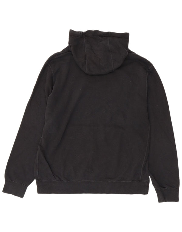 Nike Mens Graphic Hoodie Jumper Large Black Cotton