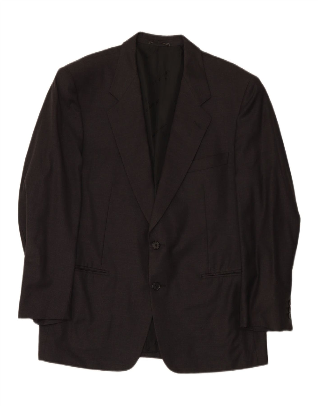 TRUSSARDI Mens 2 Button Blazer Jacket IT 50 Large Grey Wool