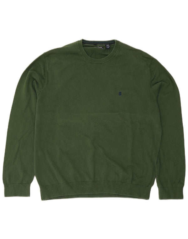 Maglione maglione girocollo da uomo Izod 2XL Verde
