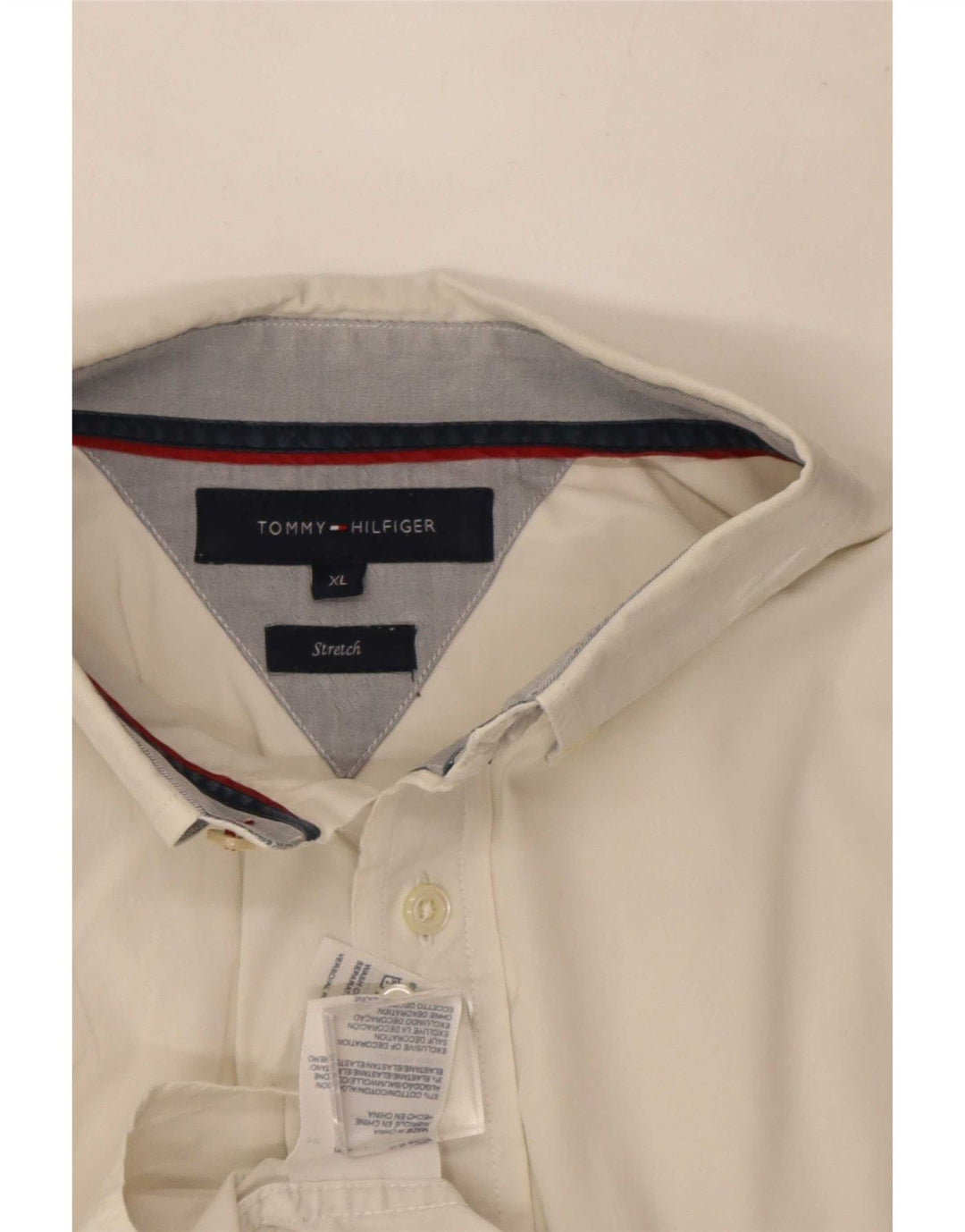 Tommy Hilfiger Mens Shirt XL White Cotton