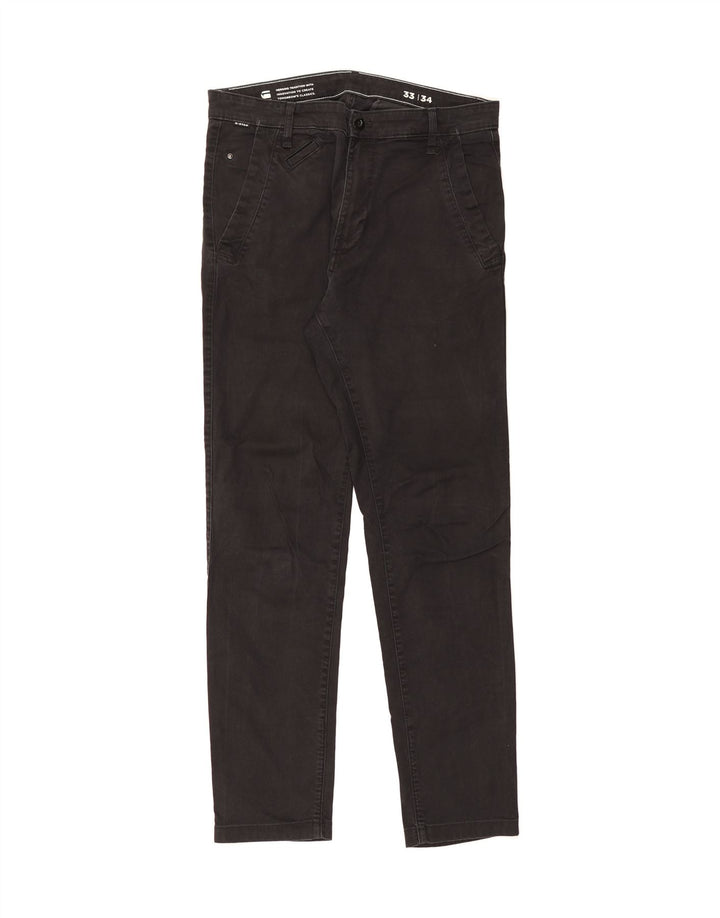 G-STAR Mens Slim Jeans W33 L34 Black Cotton Vintage G-Star and Second-Hand G-Star from Messina Hembry 