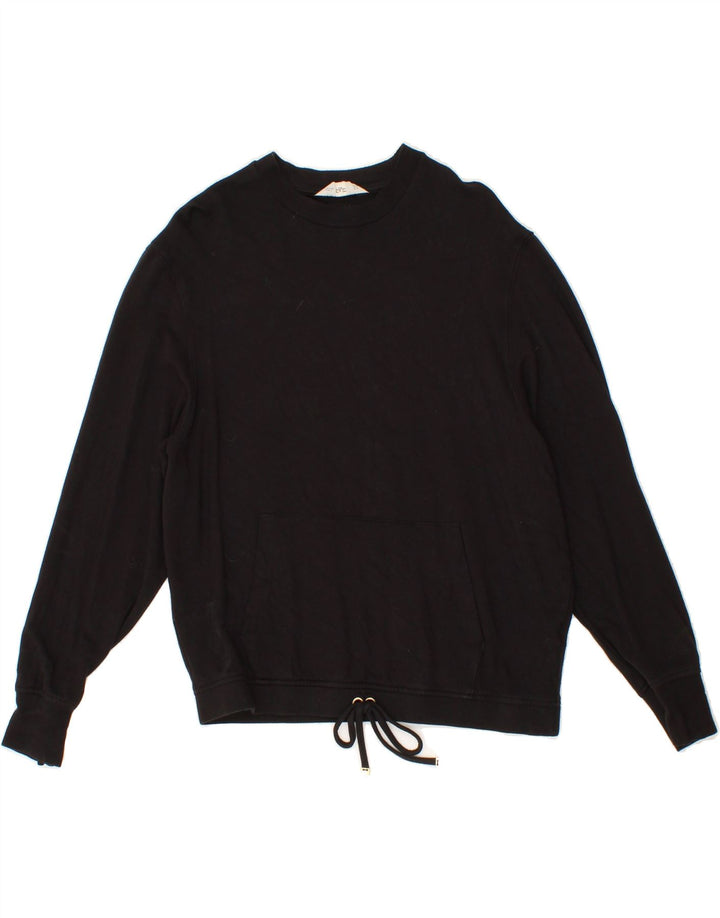 F&F Womens Sweatshirt Jumper US 10 Large Black Viscose Vintage F&F and Second-Hand F&F from Messina Hembry 