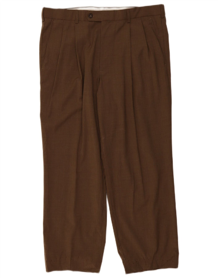 Dockers Mens Pegged Suit Trousers W36 L27 Khaki