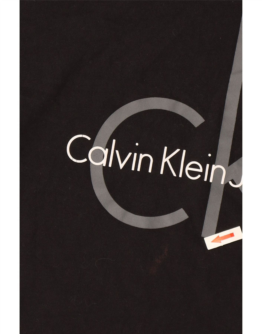 Calvin Klein Jeans Mens Graphic T-Shirt Top Medium Black