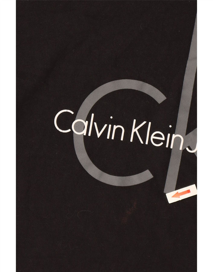 Calvin Klein Jeans Mens Graphic T-Shirt Top Medium Black