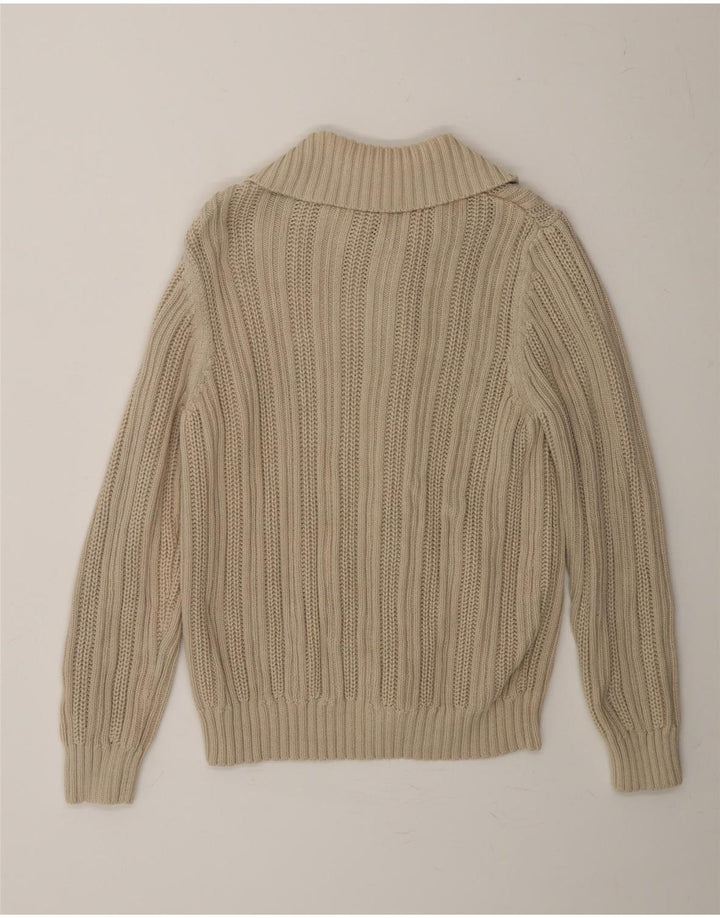 L.L.BEAN Womens Cardigan Sweater US 0 XS Beige Cotton Vintage L.L.Bean and Second-Hand L.L.Bean from Messina Hembry 