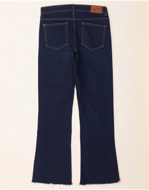 Zara Womens Crop Bootcut Jeans EU 38 Small W28 L25 Marineblå Bomuld