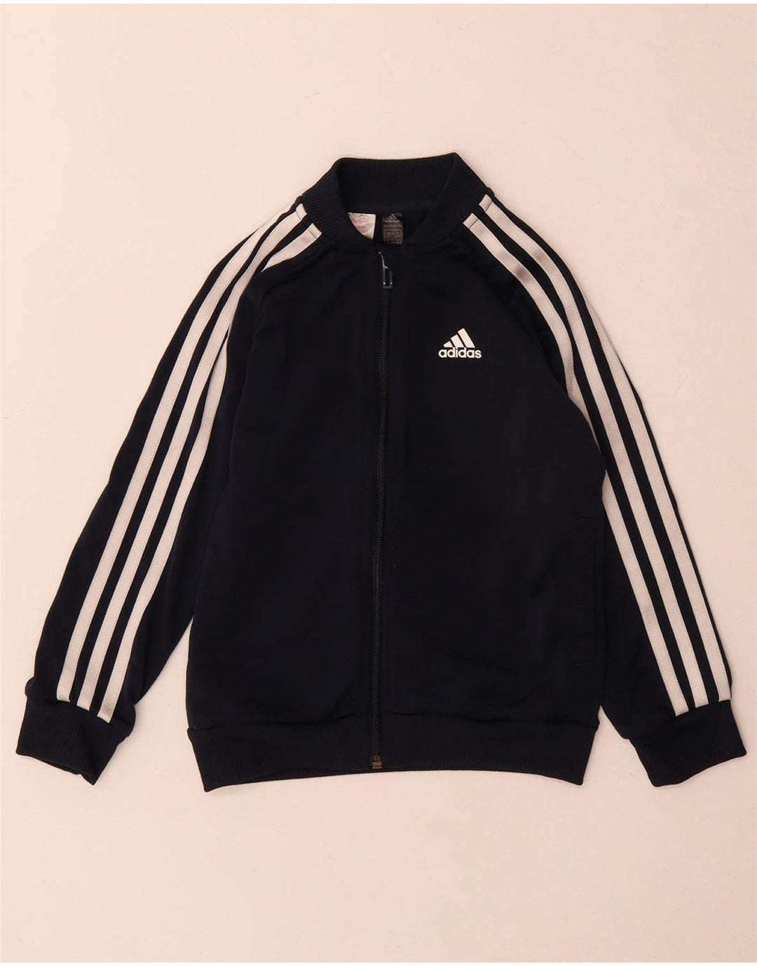 Adidas Jungen Trainingsanzug Top Jacke 6-7 Jahre Marineblau Polyester