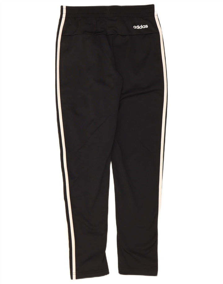 ADIDAS Boys Tracksuit Trousers 11-12 Years  Black Polyester