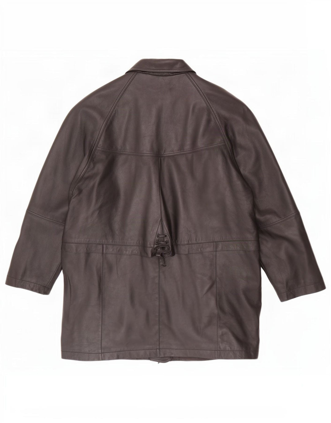 C&A Damen Ledermantel UK 16 Large Schwarz