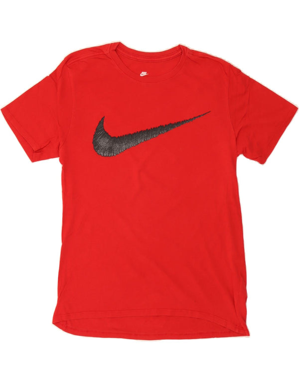 Camiseta masculina NIKE Athletic Cut Graphic Top Médio Algodão Vermelho