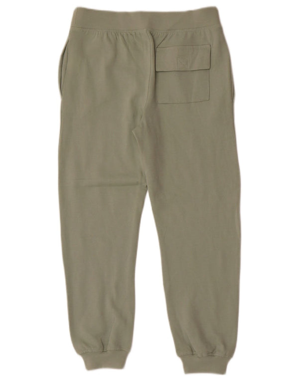 Dkny Girls Graphic Tracksuit Trousers Joggers 9-10 Years Green Cotton