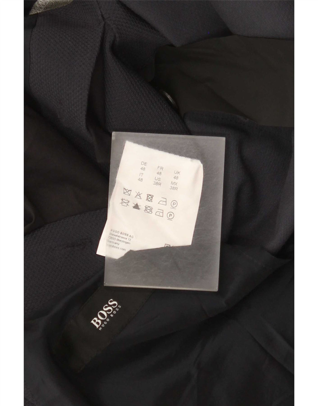 Blazer pentru bărbați Hugo Boss, cu 2 nasturi, EU 48, mediu bleumarin, viscoză