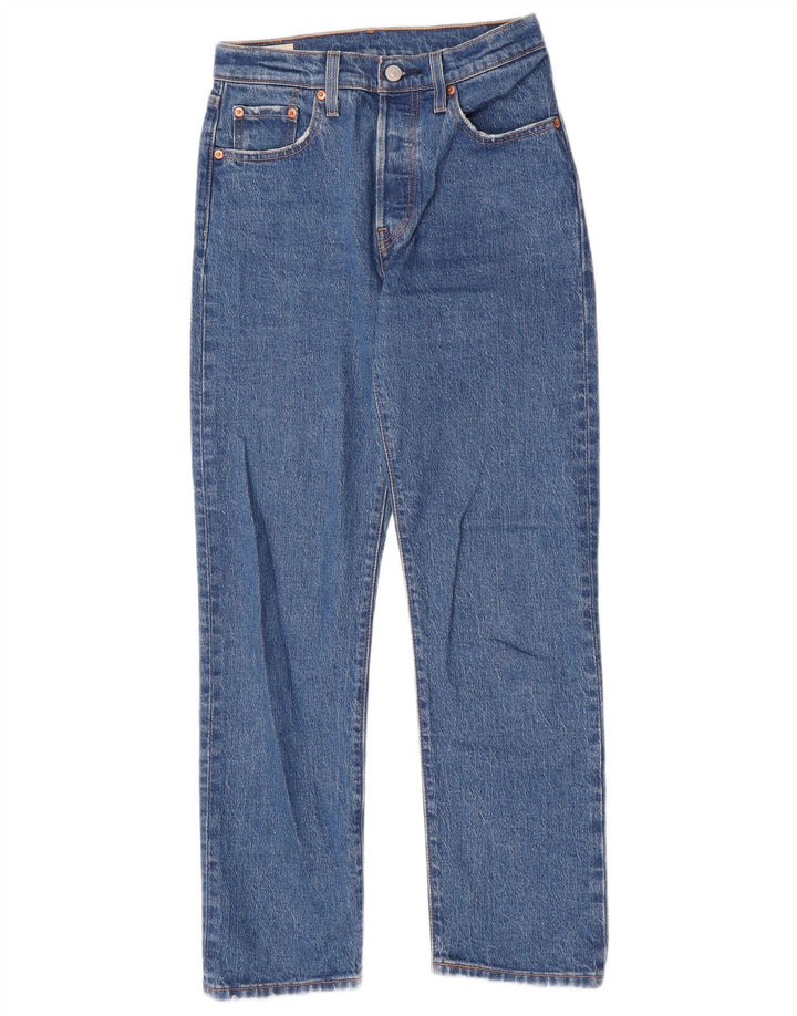Levi's Womens 501 Straight Jeans W25 L28 Blue