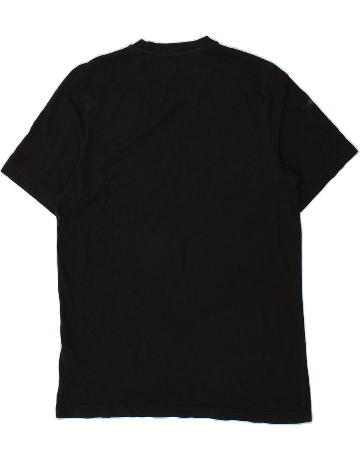 ADIDAS Mens Graphic T-Shirt Top Medium Black Cotton Vintage Adidas and Second-Hand Adidas from Messina Hembry 