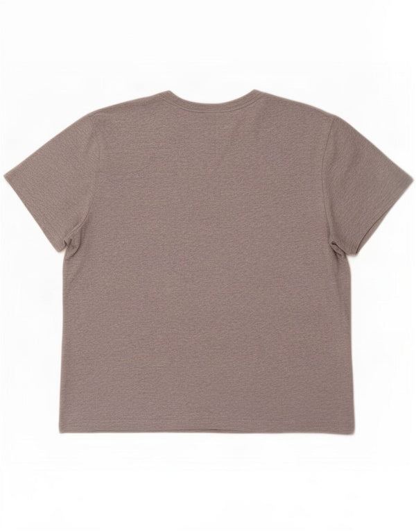 Adidas Womens Oversized Graphic T-Shirt Top UK 12/14 Medium Grey Cotton