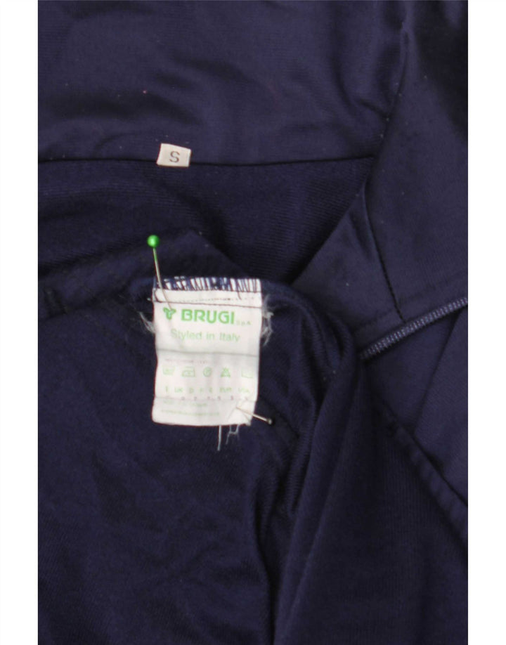 Brugi Herren-Trainingsanzugoberteil mit Grafik, klein, Marineblau, Polyester