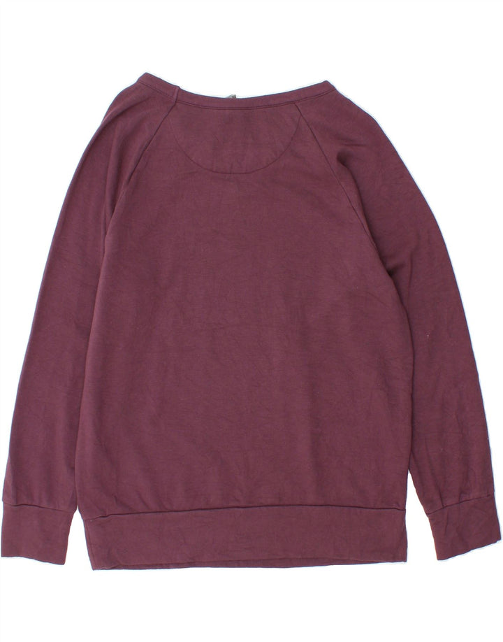 EDDIE BAUER Womens Oversized Sweatshirt Jumper UK 14 Medium Burgundy Vintage Eddie Bauer and Second-Hand Eddie Bauer from Messina Hembry 