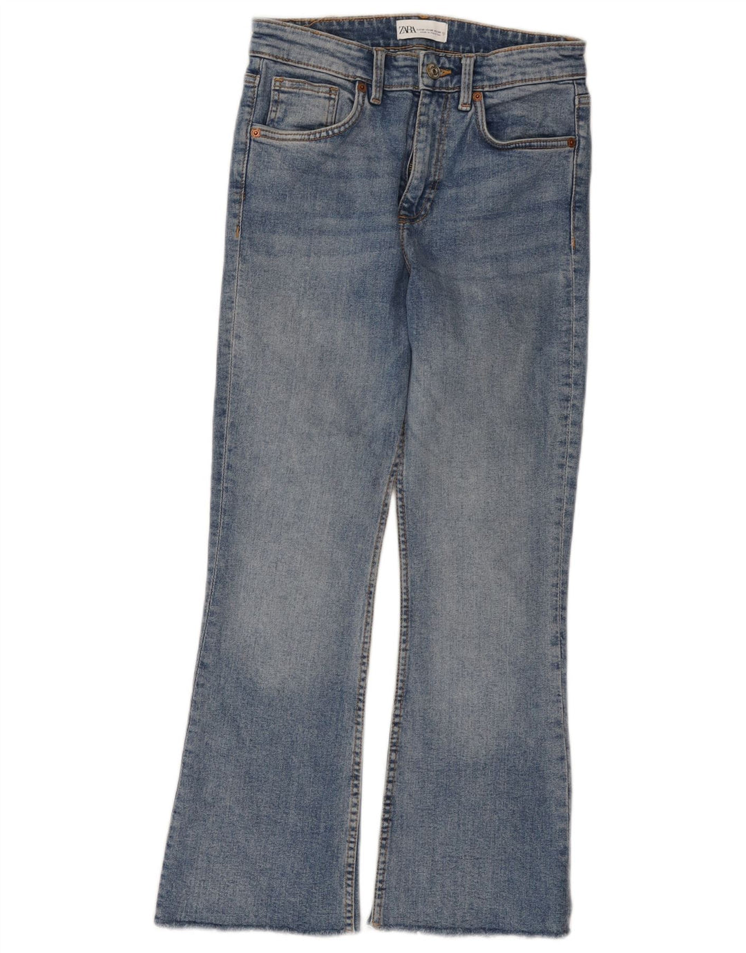 Zara Womens Bootcut Jeans EU 38 Small W28 L26 Blue