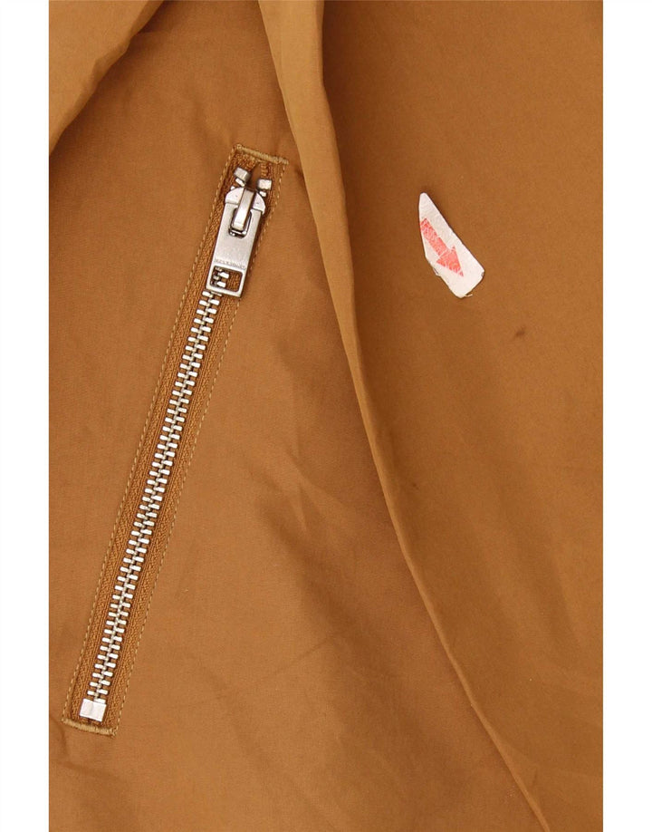 Jack & Jones Mens Bomber Jacket UK 36 Small Brown Polyester