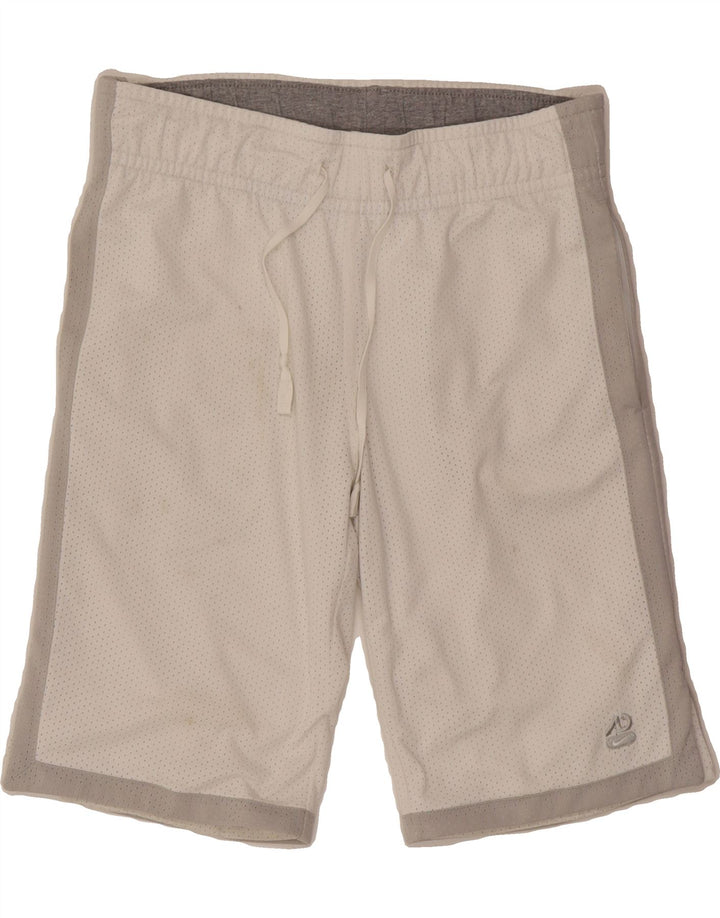 NIKE Mens Sport Shorts Small  White Colourblock Polyester Vintage Nike and Second-Hand Nike from Messina Hembry 