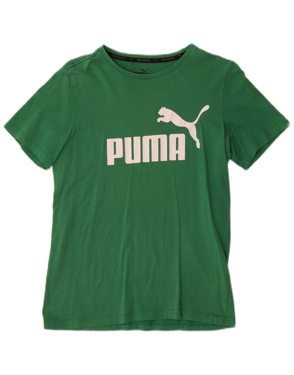 Puma Camiseta gráfica para niño Top 13-14 años Algodón verde