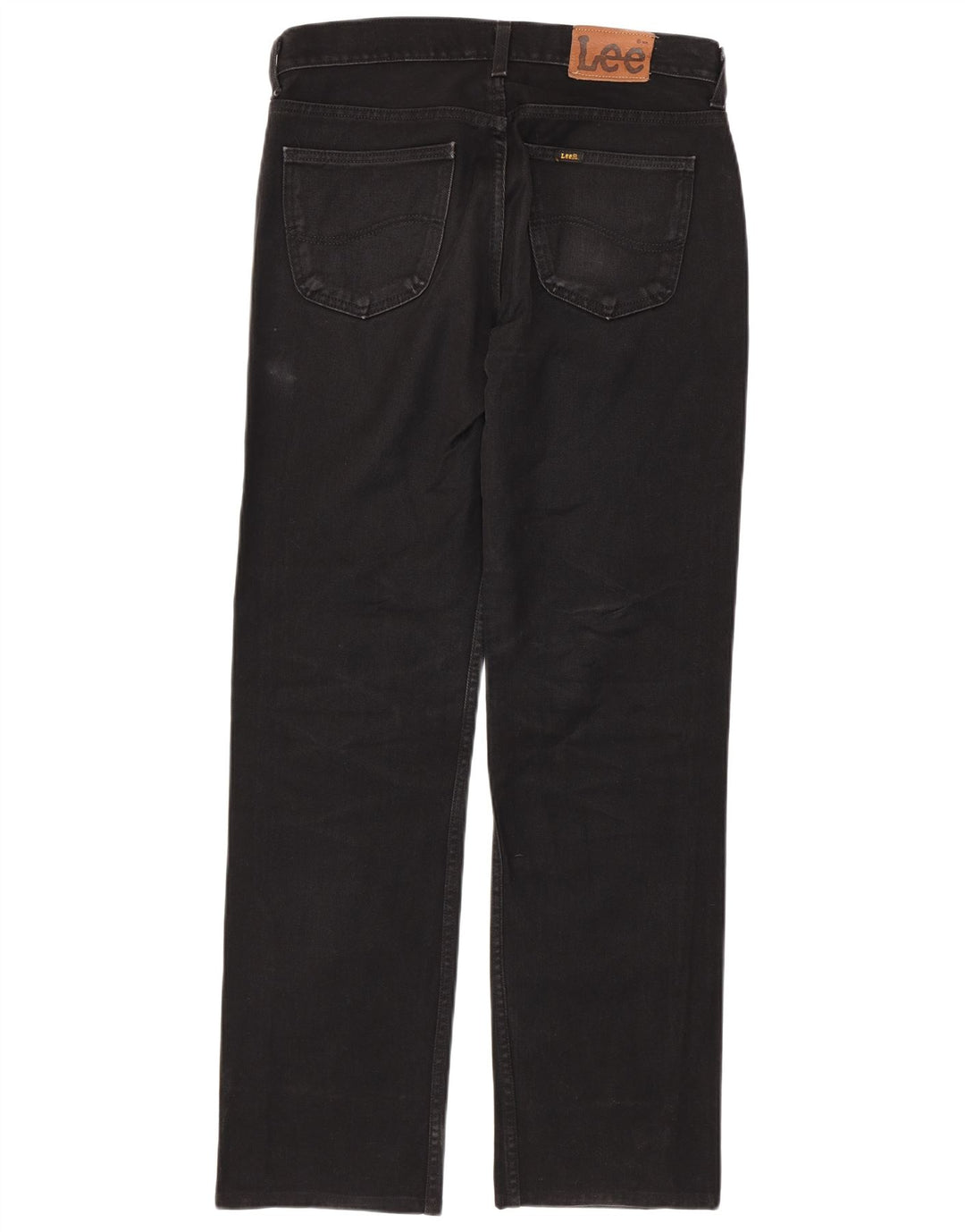 LEE Mens Seattle Straight Jeans W34 L33 Black Cotton