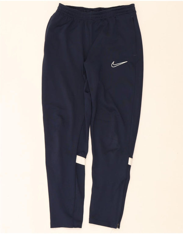 Nike Pantalon de survêtement Dri Fit pour garçon 13-14 ans XL Bleu marine Colourblock