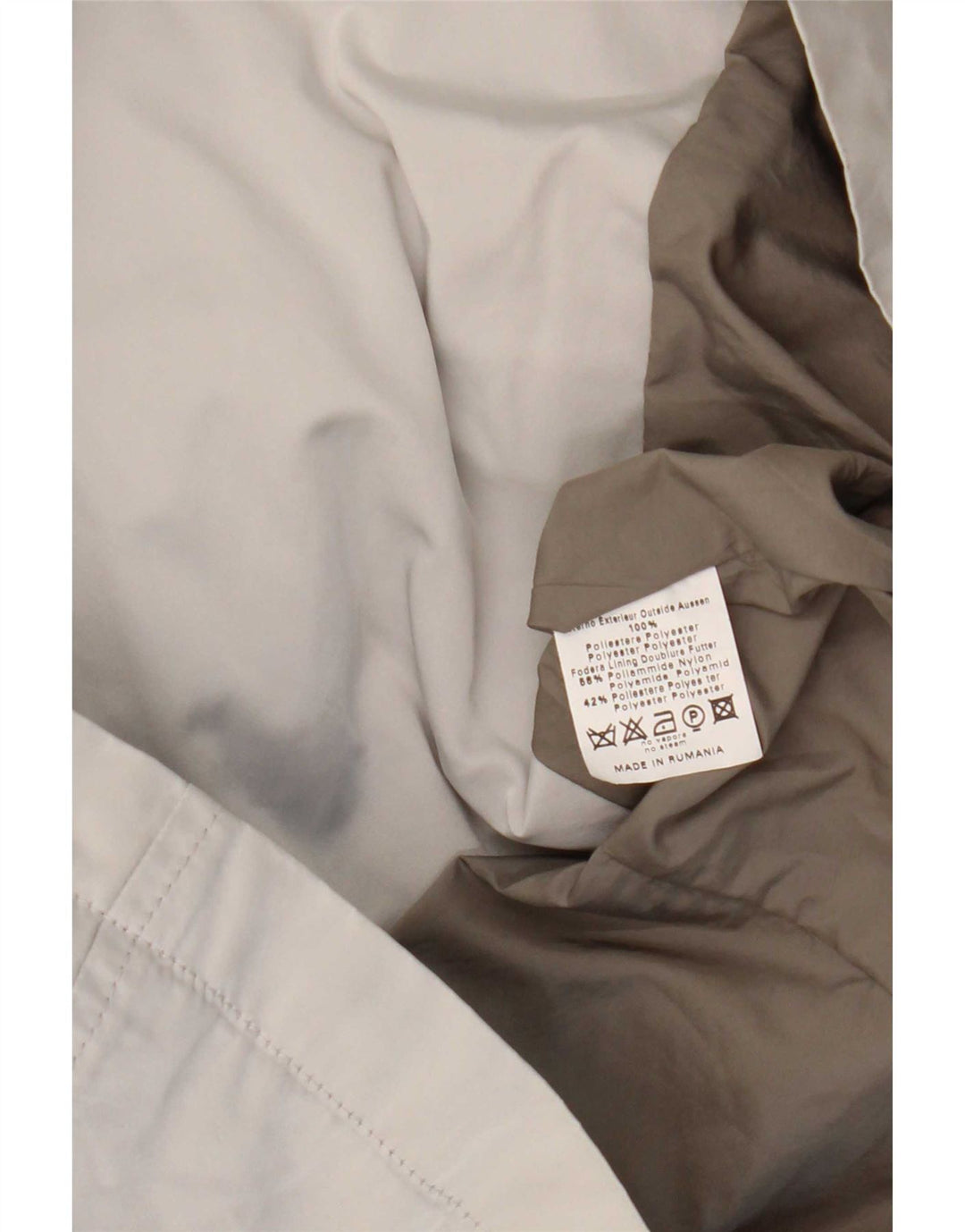 Brema Womens Short Pea Coat IT 48 XL Grey Nylon
