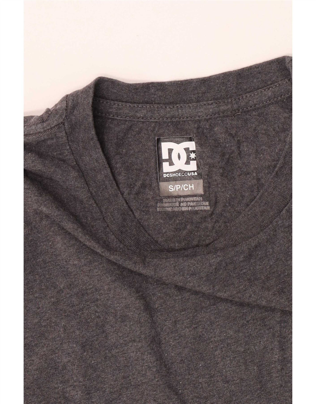 Męski T-shirt z grafiką DC, mały, szary