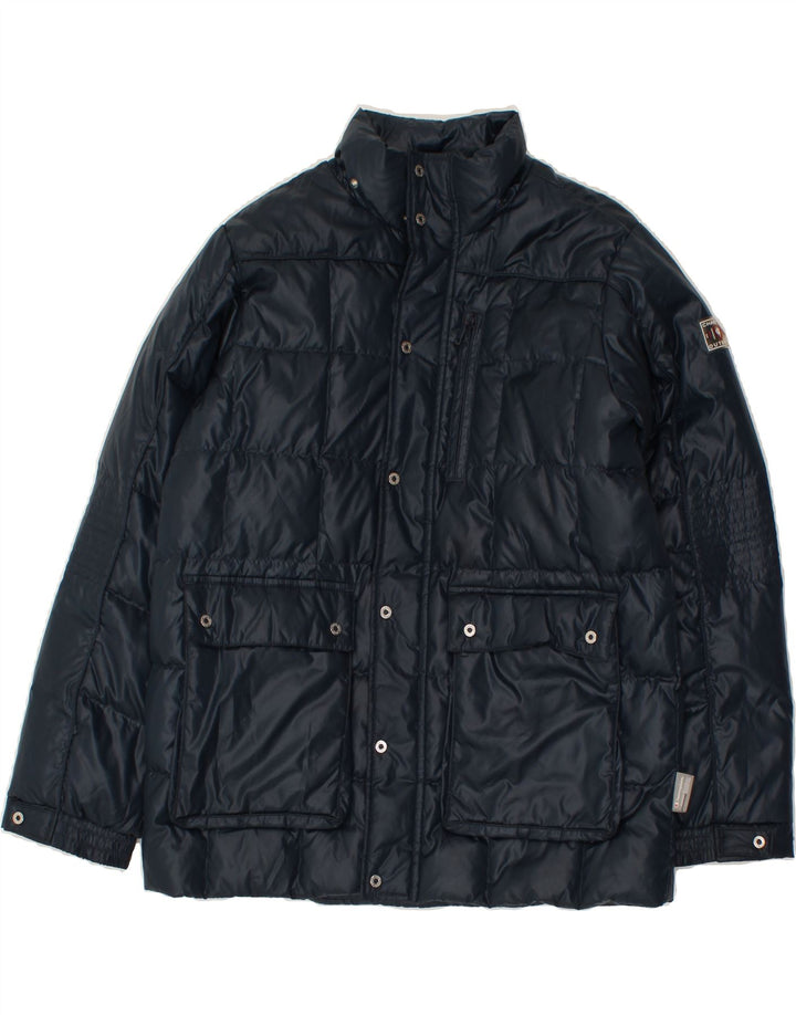 CHAMPION Boys Padded Jacket 13-14 Years XL Navy Blue Polyester Vintage Champion and Second-Hand Champion from Messina Hembry 