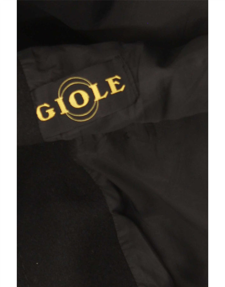 Giole Manteau croisé pour femme UK 14 Medium Noir