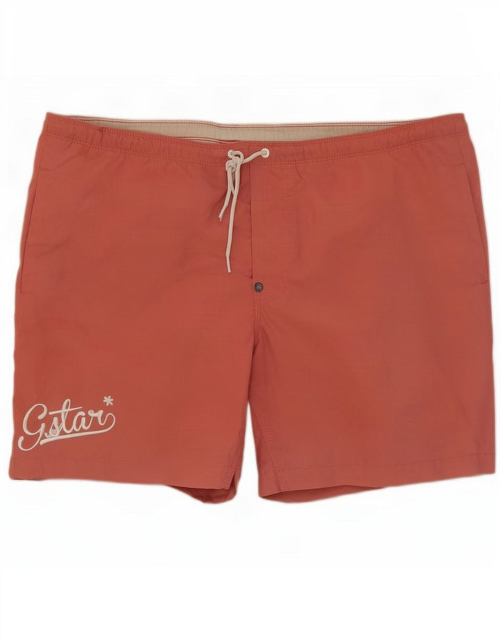 G-Star Grafiske badeshorts til mænd store røde polyester