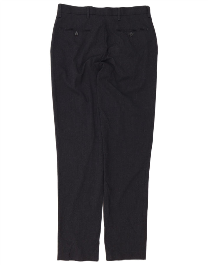 Marks & Spencer Mens Slim Chino Trousers W32 L33 Grey Polyester