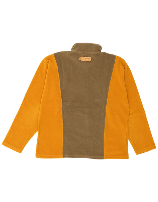 Sportful Womens Graphic Fleece Jumper IT 48 XL Yellow Colourblock Sports