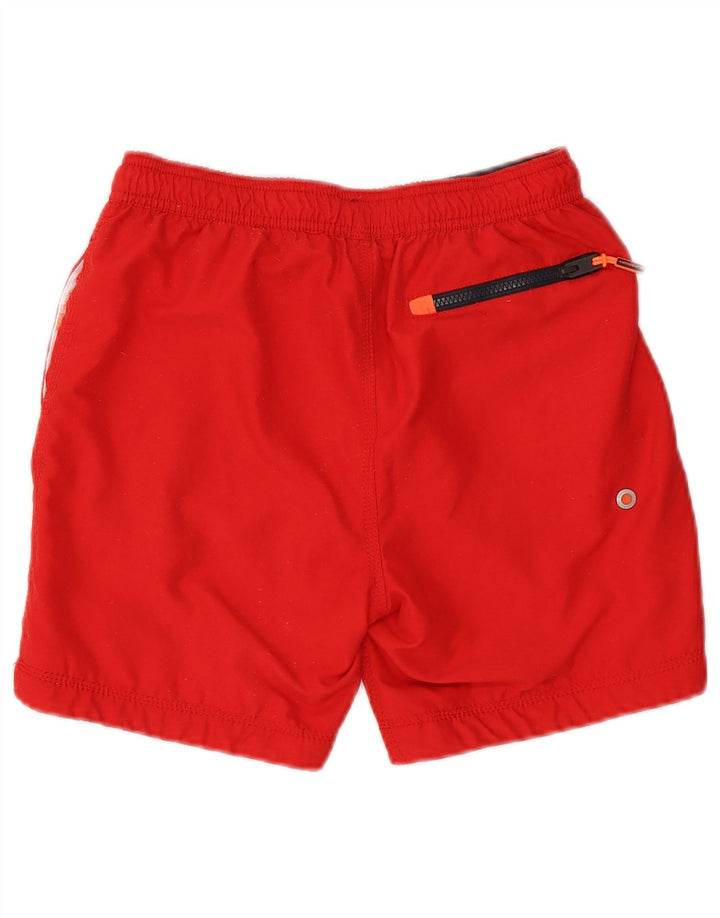 Superdry Mens Graphic Swimming Shorts Small  Red Polyester