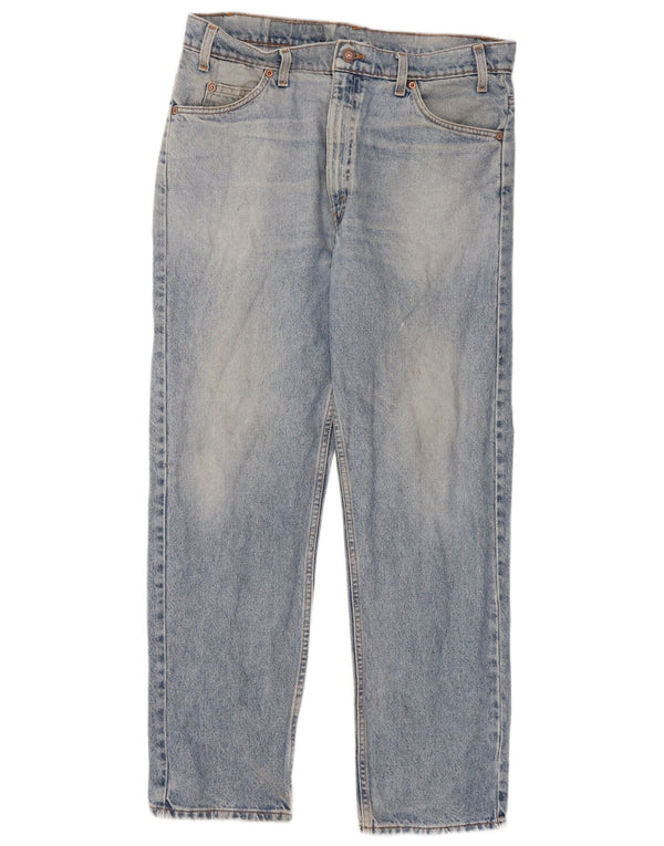 Levi's Mens 505 Straight Jeans W36 L30 Blue Cotton