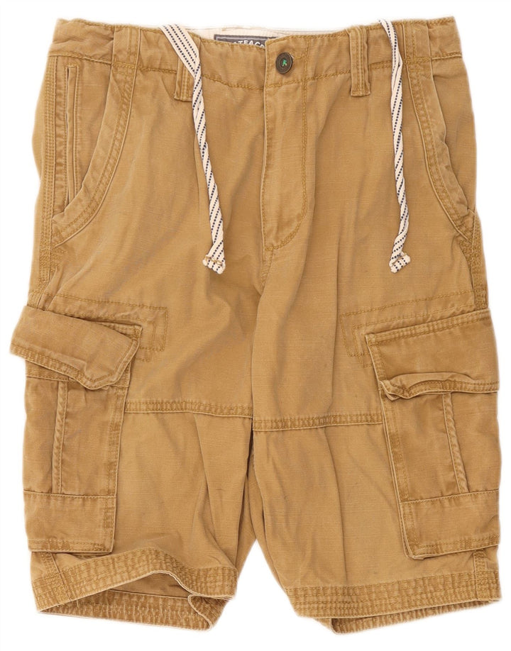 Fat Face Mens Regular Cargo Shorts W32 Medium Beige Cotton