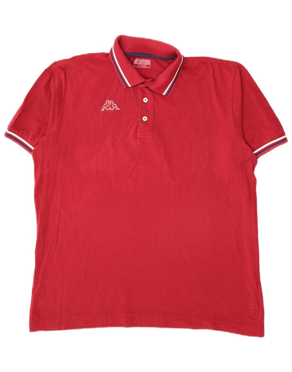 Kappa Polo Shirt til mænd 2XL Rød