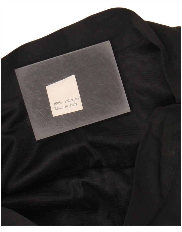 Vintage Damen Stufenrock W28 Mittelschwarzes Polyester
